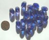 20 15x10mm Two Tone Pink Blue Nuggets